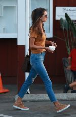 ALESSANDRA AMBROSIO Leaves Brentwood Country Mart 01/30/2018