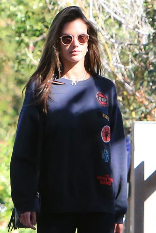 ALESSANDRA AMBROSIO Out in Brentwood 01/20/2018