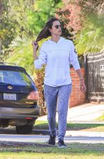 ALESSANDRA AMBROSIO Out Jogging in Los Angeles 01/23/2018