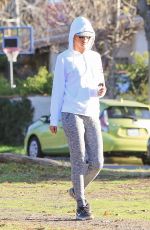 ALESSANDRA AMBROSIO Out Jogging in Los Angeles 01/23/2018