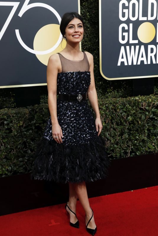ALESSANDRA MASTRONARDI at 75th Annual Golden Globe Awards in Beverly Hills 01/07/2018