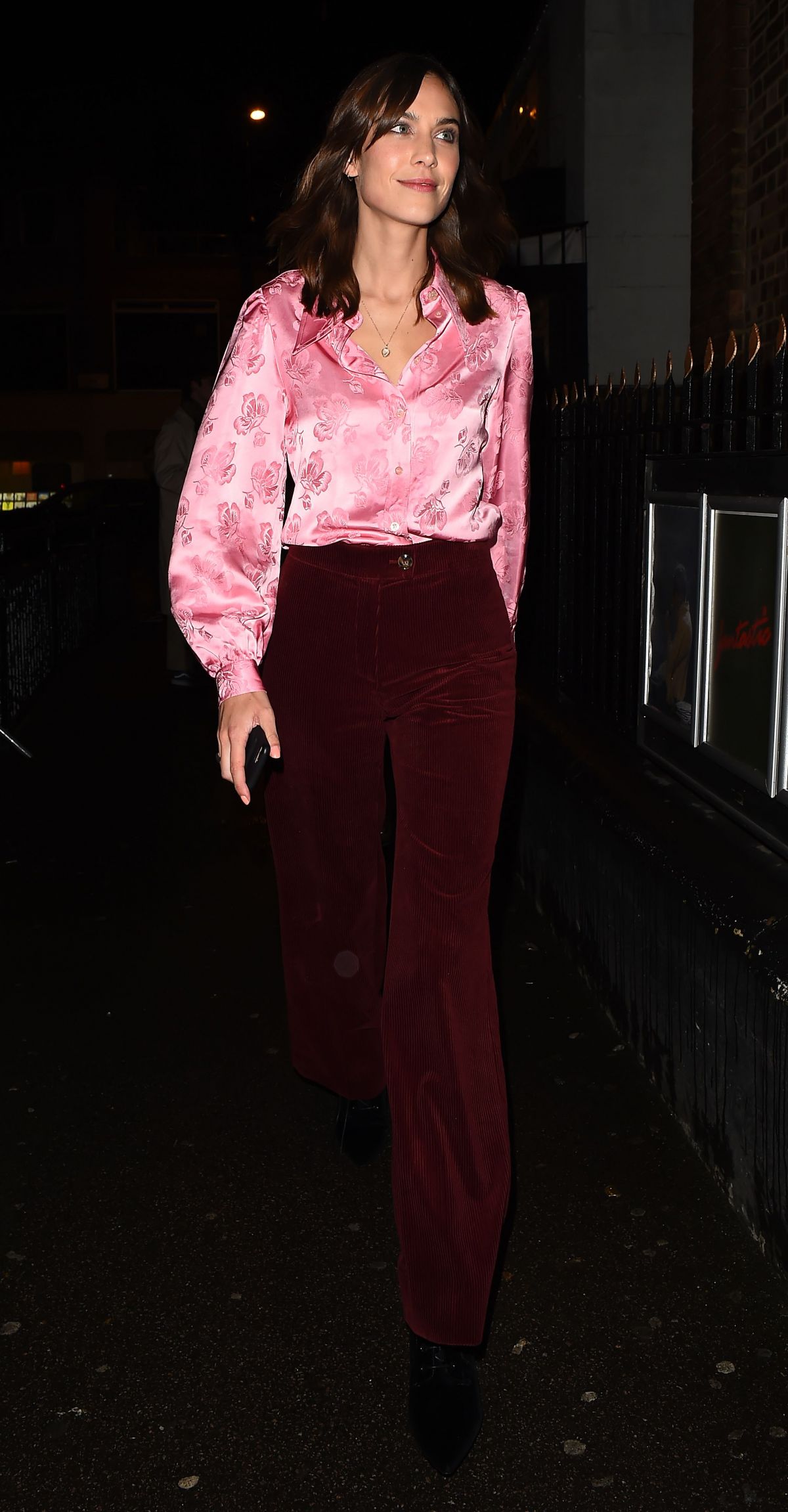 ALEXA CHUNG Arrives at Her Clothing Range Collection Launch in London ...