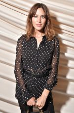 ALEXA CHUNG at Cristian Dior Show at Spring/Summer 2018 Haute Couture Fashion Week in Paris 01/23/2018