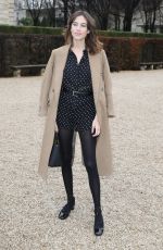 ALEXA CHUNG at Cristian Dior Show at Spring/Summer 2018 Haute Couture Fashion Week in Paris 01/23/2018