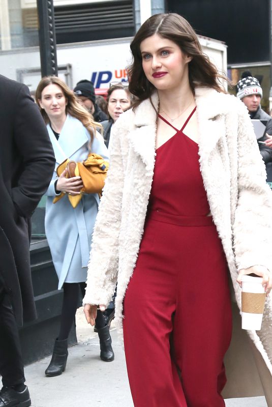 ALEXANDRA DADDARIO Arrives at Build Series in New York 01/29/2018