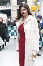 ALEXANDRA DADDARIO Arrives at Build Series in New York 01/29/2018