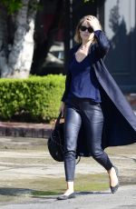 ALI LARTER LEaves a Salon in Los Angeles 01/04/2018