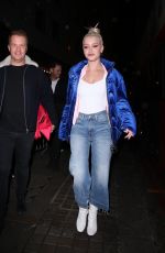 ALICE CHATER Night Out in London 01/30/2018