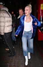 ALICE CHATER Night Out in London 01/30/2018