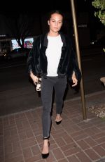 ALICIA VIKANDER Arrives at Madeo Restaurant in West Hollywood 01/15/2018