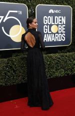 ALICIA VIKANDER at 75th Annual Golden Globe Awards in Beverly Hills 01/07/2018