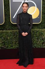 ALICIA VIKANDER at 75th Annual Golden Globe Awards in Beverly Hills 01/07/2018