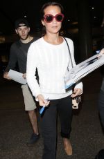 ALICIA VIKANDER at Los Angeles International Airport 01/06/2018