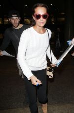 ALICIA VIKANDER at Los Angeles International Airport 01/06/2018