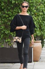 ALICIA VIKANDER Out for Lunch ar E Baldi in Beverly Hills 01/16/2018