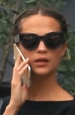 ALICIA VIKANDER Out for Lunch ar E Baldi in Beverly Hills 01/16/2018