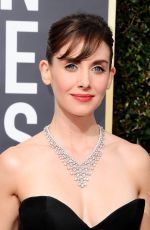 ALISON BRIE at 75th Annual Golden Globe Awards in Beverly Hills 01/07/2018