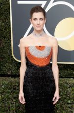 ALLISON WILLIAMS at 75th Annual Golden Globe Awards in Beverly Hills 01/07/2018