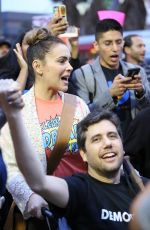 ALYSSA MILANO at a Protest in Los Angeles 01/04/2018