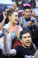 ALYSSA MILANO at a Protest in Los Angeles 01/04/2018
