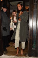 AMANDA HOLDEN and ALESHA DIXON Night Out in London 01/26/2018