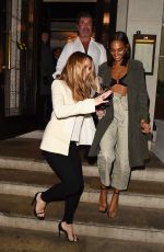 AMANDA HOLDEN and ALESHA DIXON Night Out in London 01/26/2018