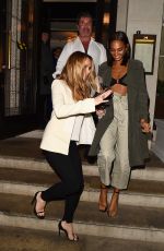 AMANDA HOLDEN and ALESHA DIXON Night Out in London 01/26/2018