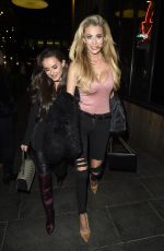 AMBER DAVIES and OLIVIA ATTWOOD Night Out in Manchester 01/13/2018