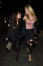 AMBER DAVIES and OLIVIA ATTWOOD Night Out in Manchester 01/13/2018