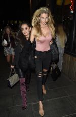 AMBER DAVIES and OLIVIA ATTWOOD Night Out in Manchester 01/13/2018