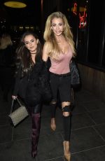 AMBER DAVIES and OLIVIA ATTWOOD Night Out in Manchester 01/13/2018