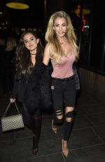 AMBER DAVIES and OLIVIA ATTWOOD Night Out in Manchester 01/13/2018