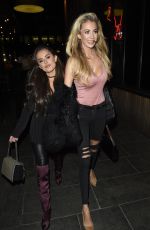 AMBER DAVIES and OLIVIA ATTWOOD Night Out in Manchester 01/13/2018