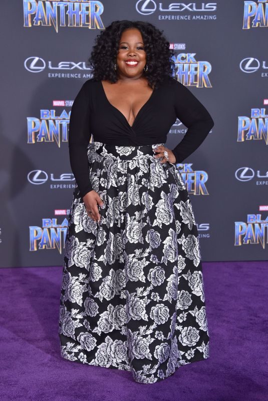 AMBER RILEY at Black Panther Premiere in Hollywood 01/29/2018