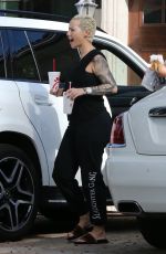 AMBER ROSE Leaves a Plastic Surgery Clinic in Beverly Hills 01/29/2018
