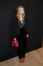 AMELIA WINDSOR at Giorgio Armani Prive Show at 2018 Haute Couture Fashion Week in Paris 01/23/2018