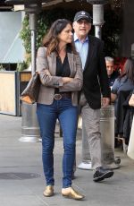 AMY LANDECKER and John Records Landecker Out for Lunch in Beverly Hills 01/02/2018