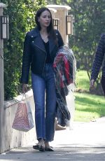 AMY SMART Out and About in West Hollywood 01/04/2018