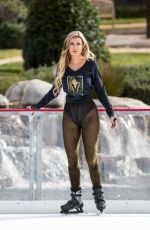 ANA BRAGA in Tights Out Ice Skating in Calabasas 01/30/2018