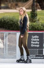 ANA BRAGA in Tights Out Ice Skating in Calabasas 01/30/2018