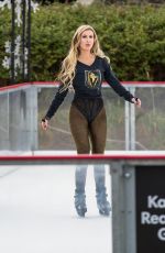 ANA BRAGA in Tights Out Ice Skating in Calabasas 01/30/2018