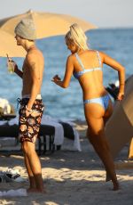 ANASTASIA KARANIKOLAOU in Bikini at a Beach in Miami 12/31/2017