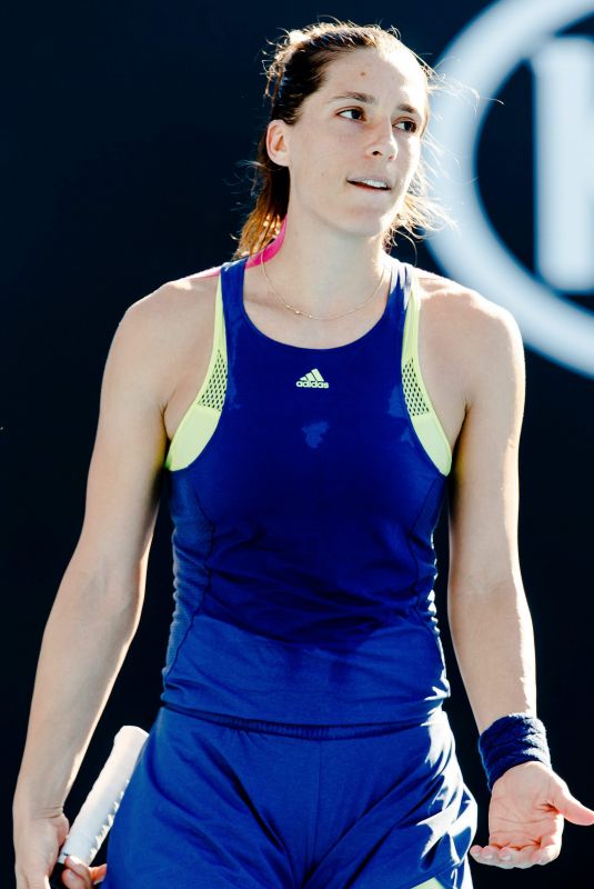 ANDREA PETKOVIC at Australian Open Tennis Tournament in Melbourne 01/16/2018