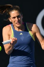 ANDREA PETKOVIC at Australian Open Tennis Tournament in Melbourne 01/16/2018