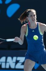ANDREA PETKOVIC at Australian Open Tennis Tournament in Melbourne 01/16/2018