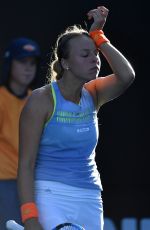 ANETT KONTAVEIT at Australian Open Tennis Tournament in Melbourne 01/17/2018
