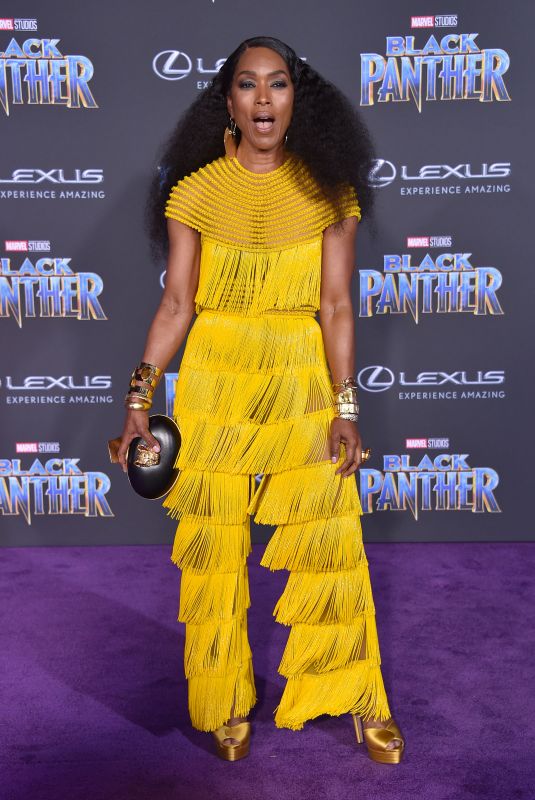 ANGELA BASSETT at Black Panther Premiere in Hollywood 01/29/2018