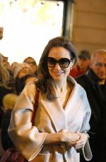 ANGELINA JOLIE Leaves Guerlain Perfumes Shop on Champs-elysees in Paris 01/29/2018
