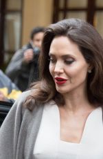 ANGELINA JOLIE Leaves Her Hotel in Paris 01/30/2018