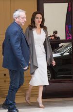 ANGELINA JOLIE Leaves Her Hotel in Paris 01/30/2018